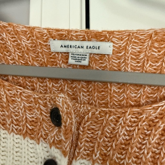 American Eagle Striped Crop Sweatshirt - Picture 4 of 5